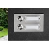 HUBER Flush-Mounted Bell Push Button 2 Compartments Made of Stainless