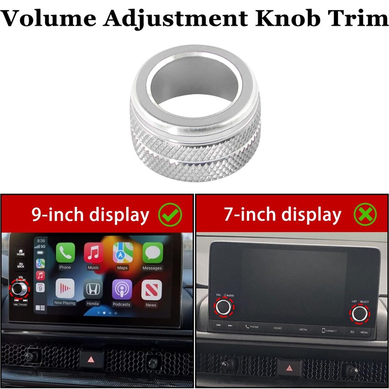 LOCOY Air Conditioning Vent Knob Cover for Honda Civic Accessories