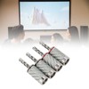 4pcs BFA Banana Plug Brass White Carbon Fiber Shell Speaker