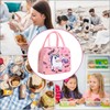 Cute Unicorn Insulated Lunch Box Bag for Kids Reusable Durable