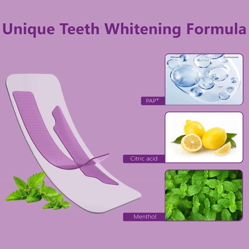 Teeth Whitening Strips Fast Acting for Removing Smoking, Coffee, and