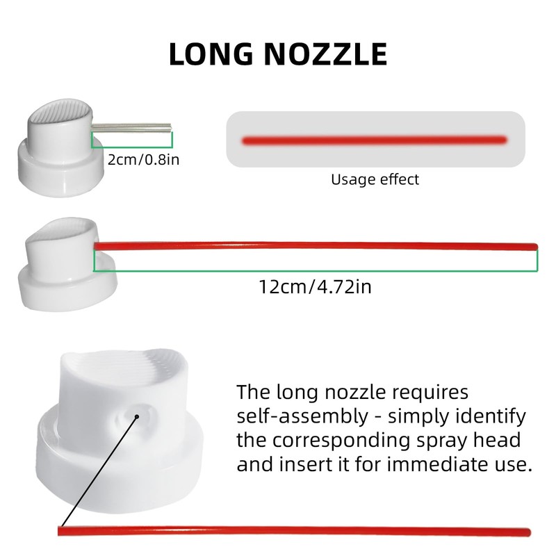24PCS Spray Paint Caps & Nozzles Kit – Adapter Set