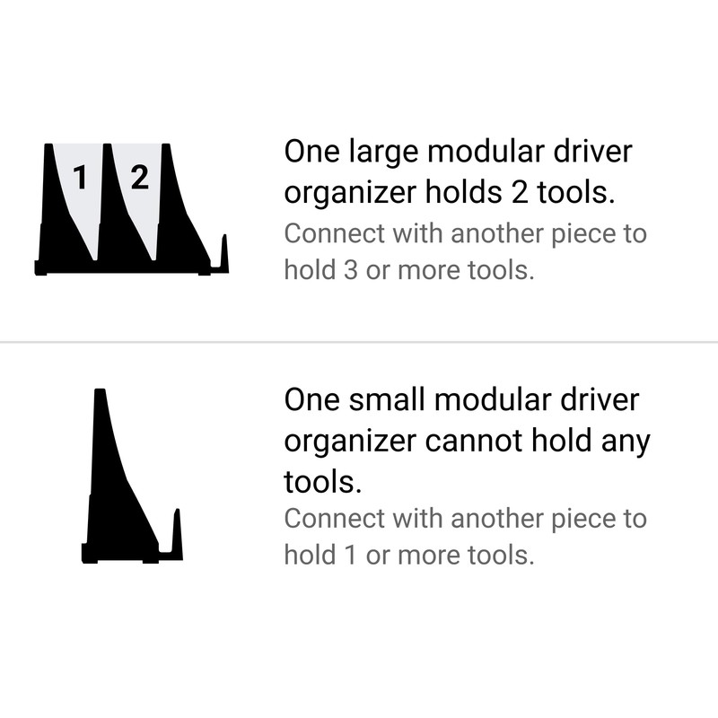 TEKTON 5-Tool Modular Driver Organizer Set (Black) | ODM91105 |