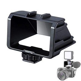 Camera Vlog Selfie Flip Screen, UURig Cold Shoe Mic Light Mount Adapter for Sony A7RIV A7RIII A7RII A7III A7II A6000 A6300 A6500 Fuji XT2 XT3 XT20 XT30 Nikon Z6 Z7 Canon EOS M5 Panasonic GX85
