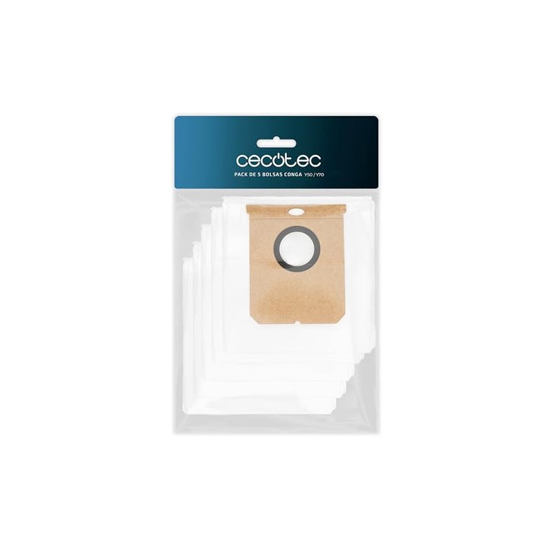 Cecotec 5 Sacchetti per Aspirapolvore per Base Autosvuotamento Conga Y50