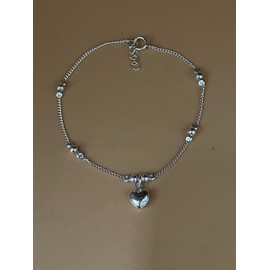 T Claudia, Pulsera plata 925 mujer con dije de corazón bombeado y esferas. Joyería, pulseras plata 925 mujer, regalo, brazalete nice.