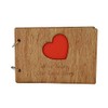Wood 5th Year Anniversary Scrapbook Engraved With 'Five Years Our