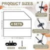Blulu 4 Pcs Baking Sheet Organizer Tray Dividers for Cabinets