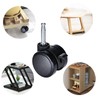 2" Grip Neck Stem Caster Swivel Caster Wheels Nylon Twin