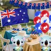 Australian Party Decorations Banner Balloons - 143pcs Blue Australia Party