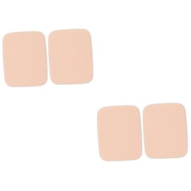 Minkissy 4pcs Makeup Powder Puff Blender for Gentle Foundation Concealer Application Dry Wet Use for Loose Powder Blush Hypoallergenic Facial Sponges Skin Tone