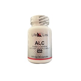 LifeLink LifeLink ALC (Acetyl L-Carnitine) | 500 mg x 90 Capsules | Cognitive Enhancer | Gluten Free & Non-GMO | Made in The USA