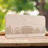 GRAVURZEILE Breakfast Board with Engraving – Skyline Vienna – Wooden