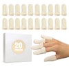 MIG4U 20 Pcs Cotton Finger Cots, Reusable Finger Protectors for