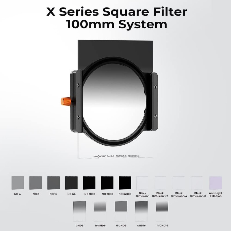 K&F Concept Reverse Graduated ND8 Filters, Square GND8 Grad Neutral