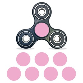 MightySkins Vinyl Decal Skin Compatible with Fidget Spinner Center Cap – Solid Pink | Protective Sticker Wrap for Your Fidget Toy Bearing Cap | Easy to Apply Cover