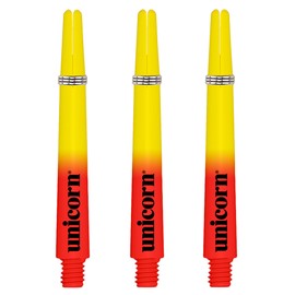 Unicorn Dart Shafts | Gripper 3 Cosmos Pulsar | Durable Polycarbonate | Red & Yellow | Medium 44.2mm | 3 Stems