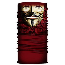 VPK Bandana Scarf Face Mask Balaclava Neck Mouth Cover for Motorcycling Fishing Cycling Sun Sport Gaiter A- Vendetta