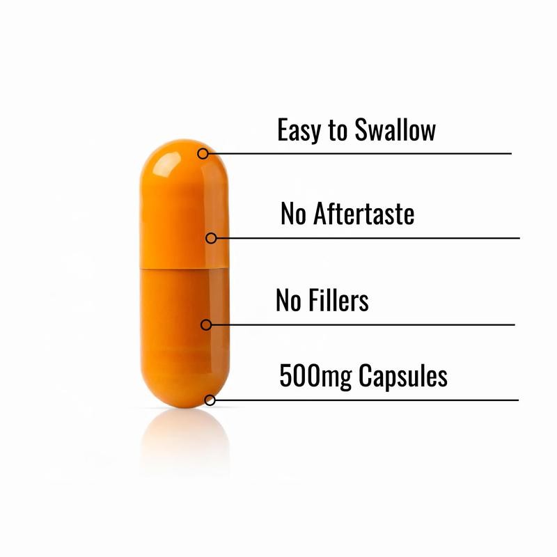 PURE Berberine HCL -500 COUNT- Capsules 20:1 Herbal supplement -