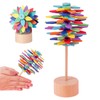 ieron Spin Lollipop Wooden Fidget Toy, Colourful Tree, Sensory Educational