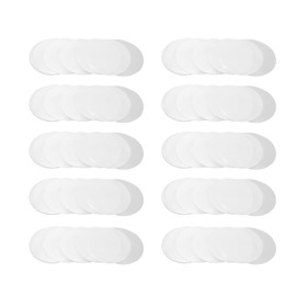 200Pcs Transparent Badge Film Clear Badge Films Blank Pin Back Button Parts for Round Badge Making Supplies (44MM)