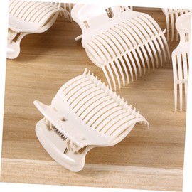 IWOWHERO 12 Pack Hot Rollers Hair Clips Silver Stretchy Hair Claw Clips for Perm Dye for Women