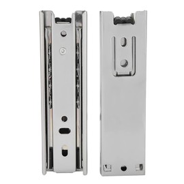 Cunyuer 5 Inch Full Extension Drawer Slides, 2 PCS Ball Bearing Soft Close Side Mount Steel Cabinet Drawer Slides