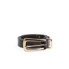 Favorite Daughter womens The Statement Belt, Black/Gold, Medium