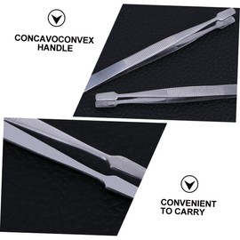 Ipetboom 3pcs Stainless Steel Stamp Tweezer Lightweight Nipper for Eyelashes and Beauty Use Portable Tweezers