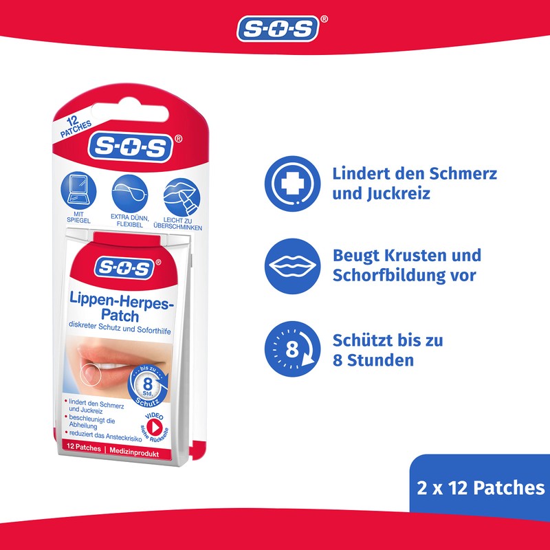 SOS Cold Sore Patch (Pack of 2)