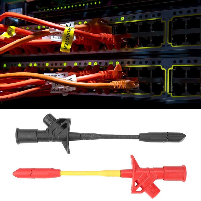Grab Clamp Multimeter Test Probes Pack of 2 Fully Insulated