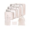 Travel Storage Bag Set, 7 Pieces, Large Capacity, Zipper Closure,