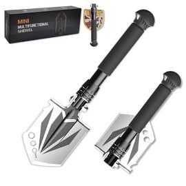 YANTOO Mini Multipurpose Hand Shovel for Gardening, Small Size and Lightweight Fishing Shovel with Carrying Bag, Folding Spade for Gardening, Planting, Beaching, Outdoor, Camping, Hiking (for DE)