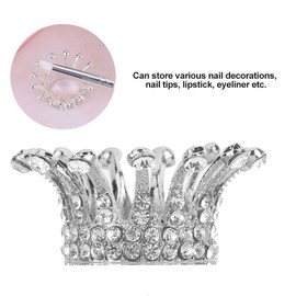 Nail Art Brush Holder, Nail Pen Brush Holder with Crown Design for Nail Art Painting, Professional Nail Art Equipment Stand for Salon and Home Use, 2 Pack