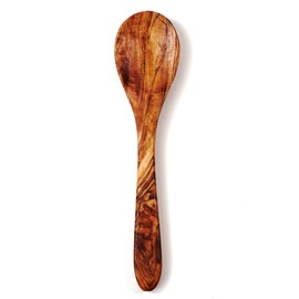 DAS OLIVENHOLZBRETT® Small Olive Wood Spoon Sugar Spoon Olive Wood Teaspoon Olive Wood Tablespoon Olive Wood Classic Spoon Shape 12-13 cm