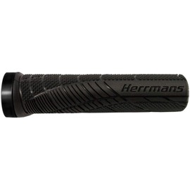 Herrmans HM-2099-0567 Bicycle Grip Shark Lock 5.1 x 0.9 inch (130 x 22 mm) Black
