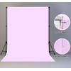 LYLYCTY Light Purple Portrait Backdrop 8x10ft Zoom Meeting Photo Studio