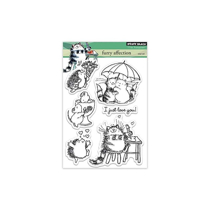 Penny Black Scrapbooking Die Cut, Furry Affection