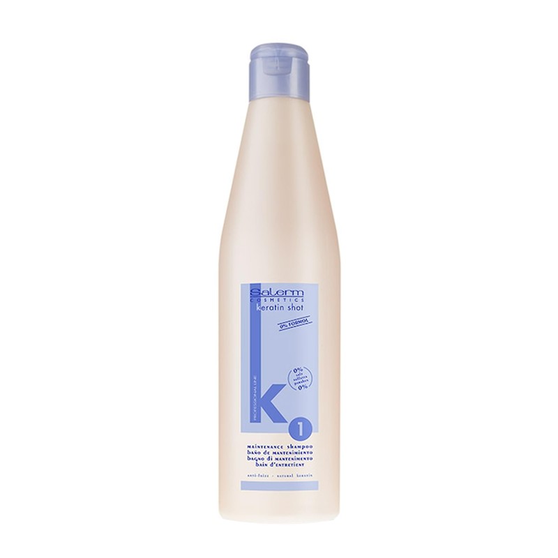 Salerm Keratin Shot Maintenance Shampoo 1, 18 Ounce