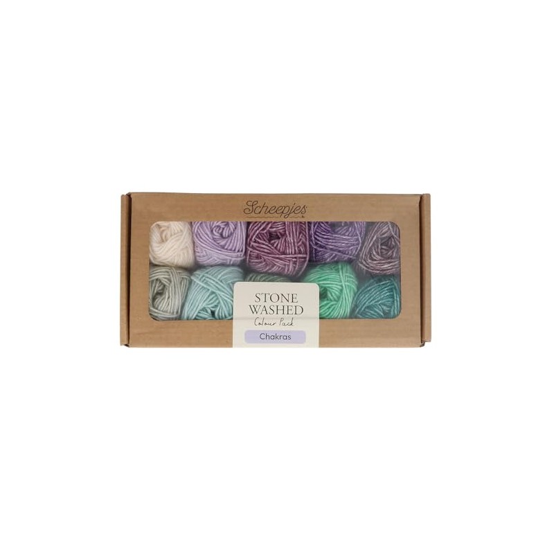 Scheepjes Stone Washed Colour Pack 10x25g - Chakras