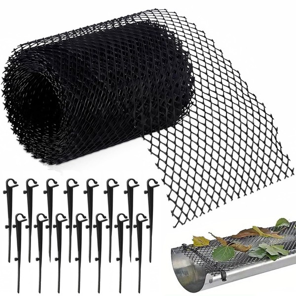 Leaf Protection Gutter 8 m x 18 cm Gutter Protection