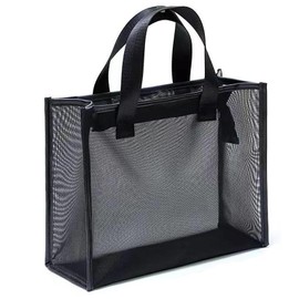 KDSSYFT Mesh Spa Bag for Sauna, Hot Spring Bag, Great for Public Bath, Pool, Gym, Camping, Travel, Sauna Goods, Storage Bag for Bathrooms, Black