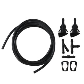 New Car Windshield Washer Squirter Nozzle Spray Jet Kit Fluid Hose Connector Set Fit for Dodge Challenger Base Coupe 2-Door 5.7L 345Cu. In. V8 GAS OHV Naturally Aspirated 2014 by XSPANDER