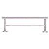 Double Bath Towel Bar Modern Style Stainless Steel Towel Holder