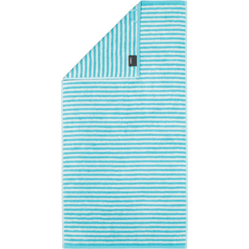 Cawö Home Hand Towels Campus Ringel 955 Turquoise 41 Guest