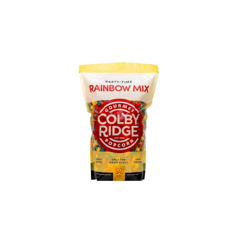 Colby Ridge 4 Gallon 2-Pack Rainbow Gourmet Craft Popped Gluten