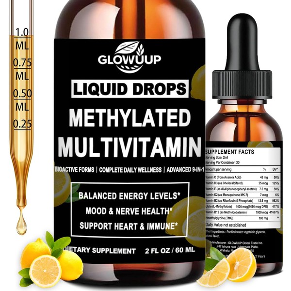 Methylated Multivitamin for Men & Women, 8-in-1 Methylated B Com-plex