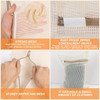 4 Piece Small, Durable Organic Cotton Mesh Laundry Bag with