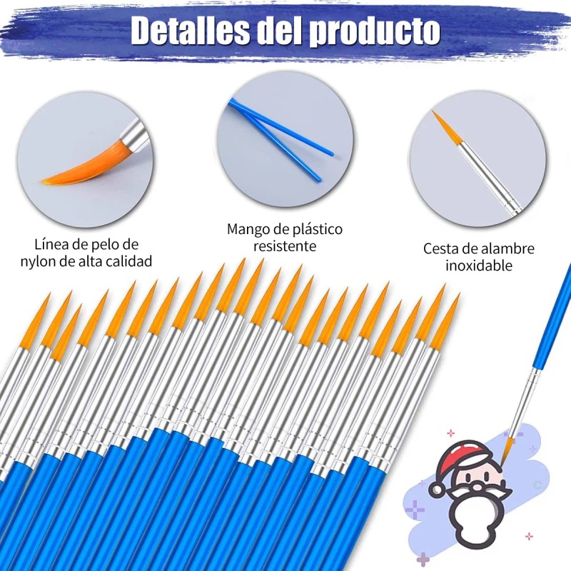 Set 100 Pinceles Para Dibujo Acuarela Acrílico Oleo Gouache