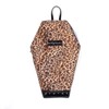 Rock Rebel Leopard Print Coffin Backpack